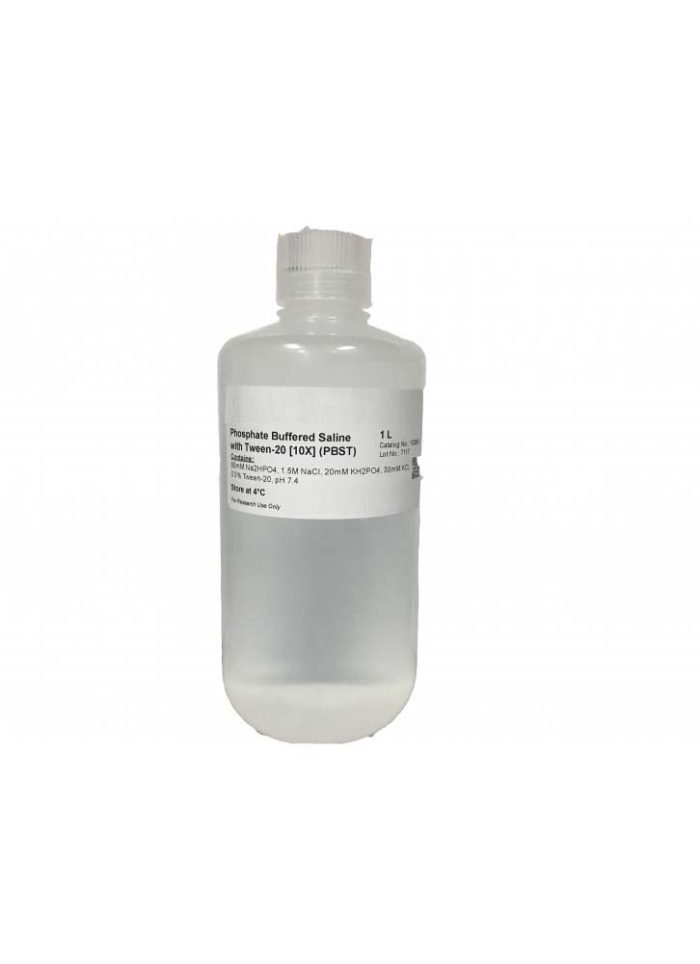 PBST [10X]; Phosphate buffered saline with Tween-20; 80mM Na2HPO4