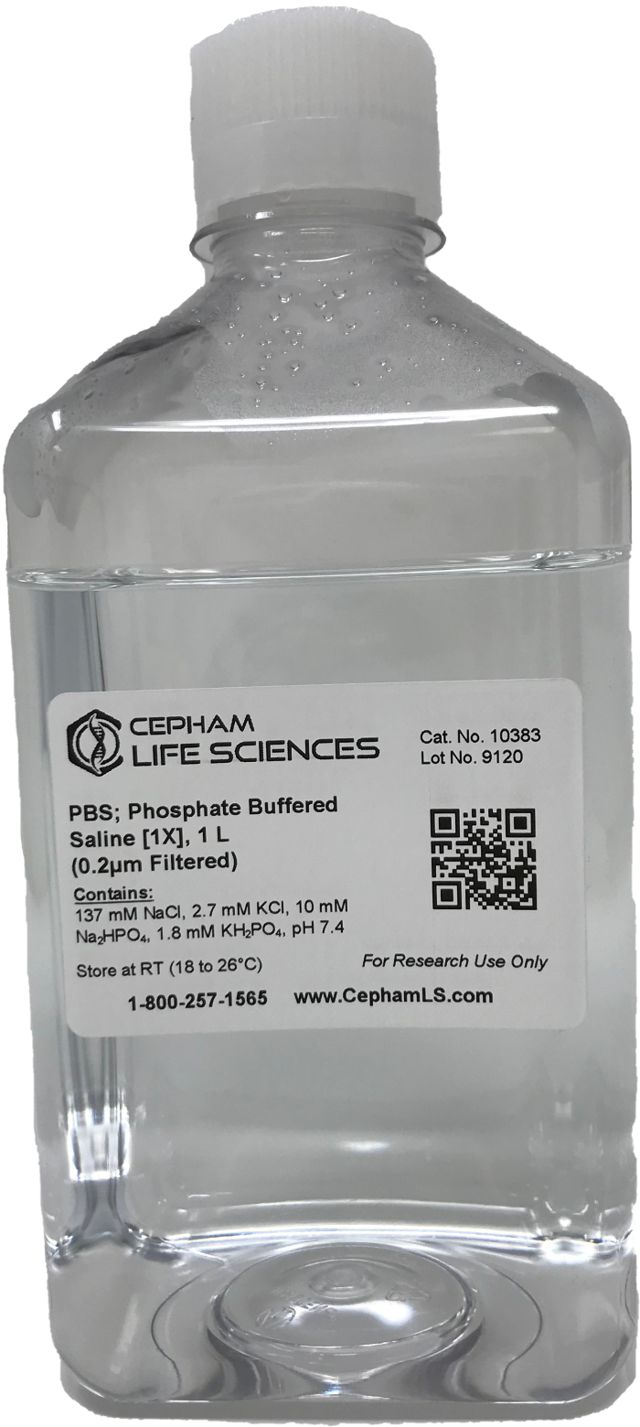 PBS; Phosphate Buffered Saline [1X] - Image 1