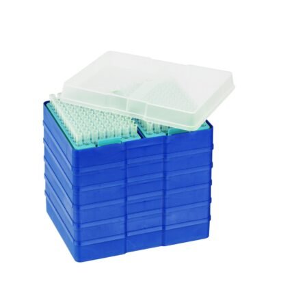 200ul Pipette Tips, Clear, DoubleStack Racked, Racked, Sterile, 96 tips/wafer,10 wafers (960 tips)/pk, 9600 tips/cs