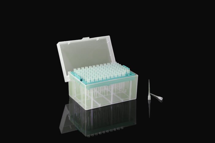 10ul Pipette Tips, Extra-long, Clear, Racked, Sterile,  96/rack, 10 racks/pk, 50 racks/cs - Image 1