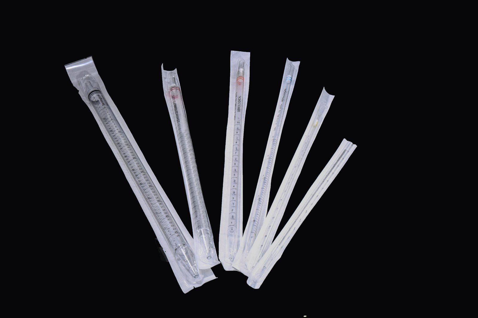 326002-scaled-1.jpg 5ml Serological Pipette with 2.5ml negative graduation, 1/10 ml graduations, Sterile, 20 per bulk bag, 500/pk, 1500/cs - Image 1
