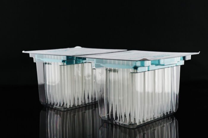 1000 ?l Robotic Tips for Tecan,  Clear, Sterile, 96*2 blister/pk, 2304/cs - Image 1