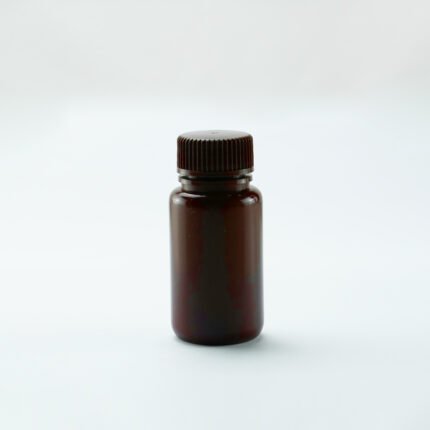 60ml Amber Color Round PP Storage Bottle, Wide Mouth, Sterile, 10/pk, 200/cs