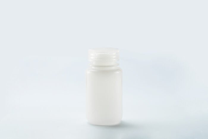 125ml Natural Color Round HDPE Storage Bottle, Wide Mouth, Sterile, 10/pk, 100/cs - Image 1