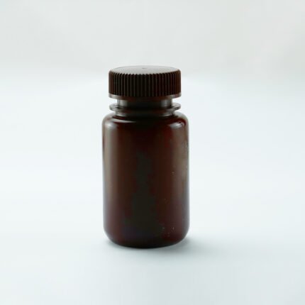 125ml Amber Color Round PP Storage Bottle, Wide Mouth, Sterile, 10/pk, 100/cs
