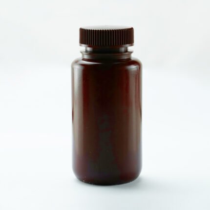 250ml Amber Color Round PP Storage Bottle, Wide Mouth, Sterile, 10/pk, 100/cs