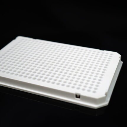 40 ?l 384 Well PCR Plates, Semi Skirt, Compatible with Roche Machine, White, A24 Notch, Sterile, 10/pk, 50/cs