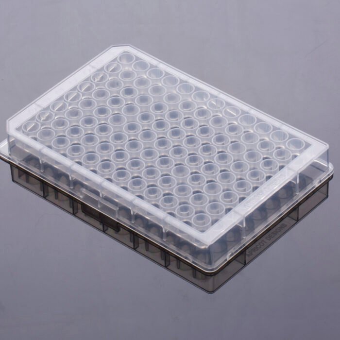 0.4 ml 96-Well Deep Well Plate, U-Bottom,  Round well, sterile, 10/pk, 50/cs - Image 1