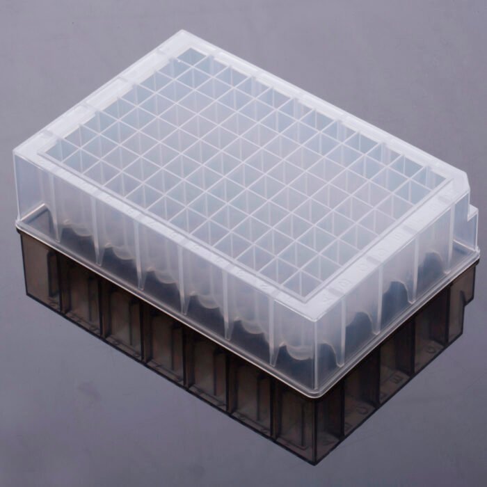 1.6 ml 96-Well Deep Well Plate, U-Bottom, Square Well, non-sterile, 5/pk, 50/cs - Image 1