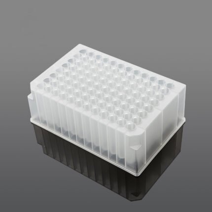 2.0 ml 96-Well Deep Well Plate, U-Bottom, Round Well, Sterile, 5/pk, 50/cs