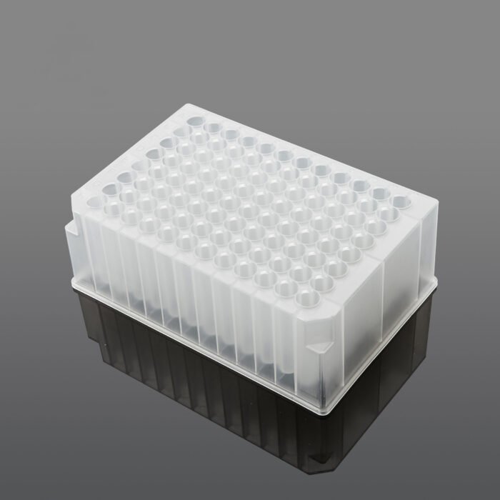 2.0 ml 96-Well Deep Well Plate, U-Bottom, Round Well, Sterile, 5/pk, 50/cs - Image 1