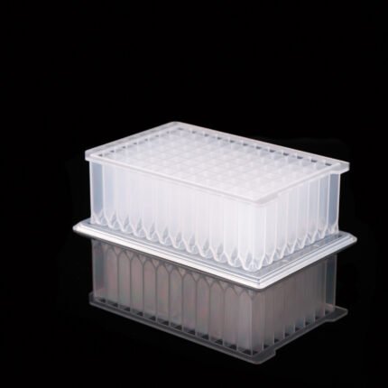 2.2 mL 96-Well Deep Well Plate, I-Shaped, U-Bottom, Square Well, Sterile, 5/pk, 50/cs