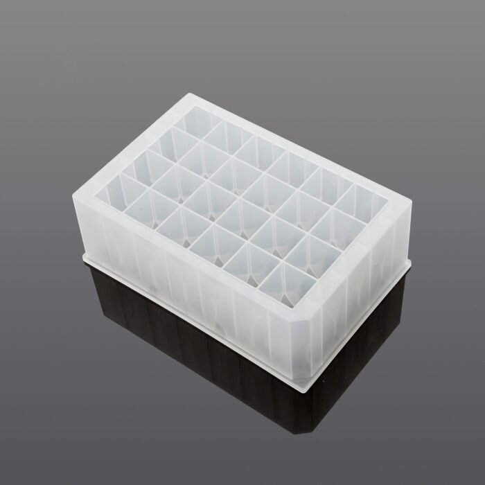 10.4 ml 24-well Deep Well Plate, V-Bottom, Square well, Equivilent to Thermo Fisher #95040470, non-sterile, 5/pk, 50/cs - Image 1