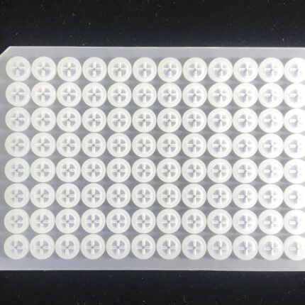 96 Well Round well Silicone Sealing Mat, pre-slit, <=1.0 ml,  non-sterile, 10/pk, 50/cs