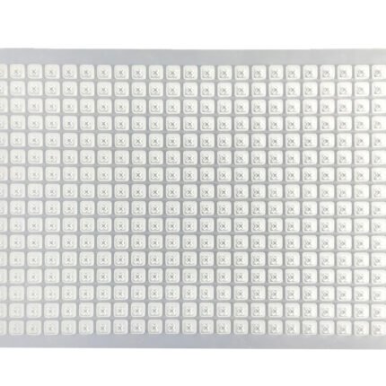 384 Well Square well Silicone Sealing Mat, Sterile, 10/pk, 50/cs