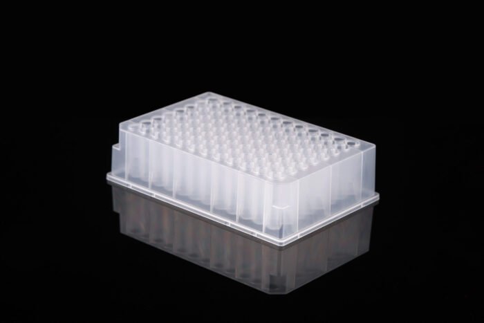 1.3 mL 96-Well Deep Well Plate, U-Bottom, Round Well, Sterile, 5/pk, 50/cs - Image 1
