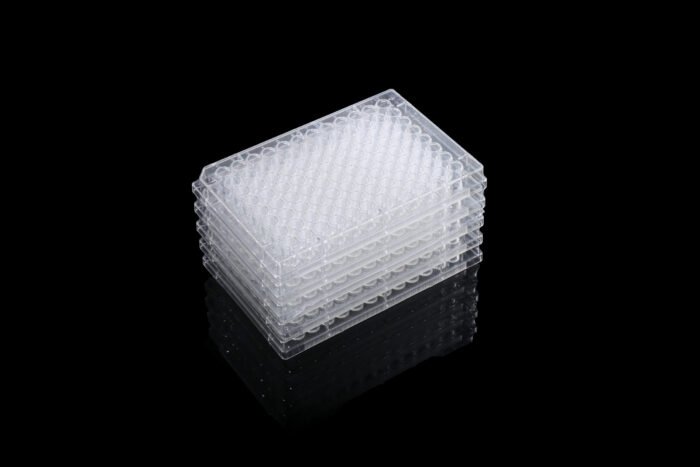 (old cat# 515201) 96 Well ELISA Plate, Undetachable, High Binding, Clear, Non-sterile, 5/pk, 50/cs - Image 1