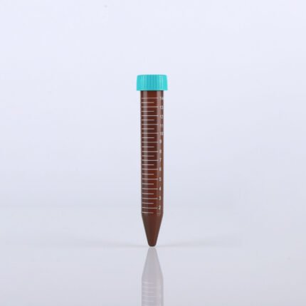 15ml Amber Color Centrifuge Tube, Rack(PS Rack), Sterile 50/pk, 500/cs