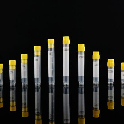 2D Barcode 1.2ml Cryogenic Vial, Self-Standing, External Thread, Sterile 9*9/rack, 14 racks /cs,  1134 vials/cs