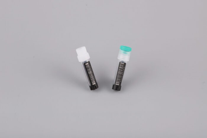 3D Barcode 1.8 mL Cryogenic Vial, Self-Standing, External Thread, Double Secure Cap, 50/pk, 2000cs - Image 1