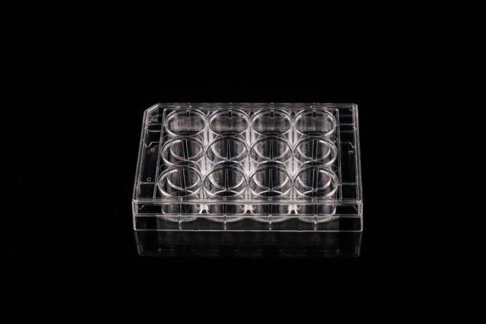 12 Well Cell Culture Plate, Flat, TC, Sterile, Individually plastic wrapped, 1/pk, 50/cs - Image 1