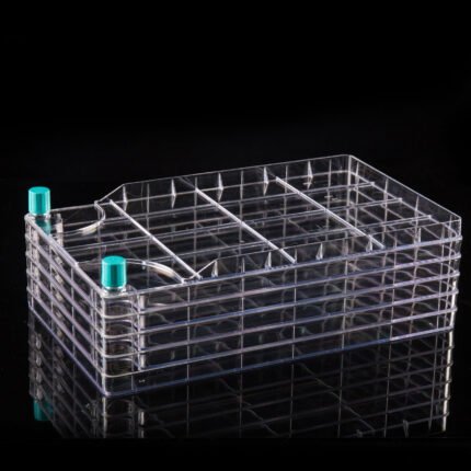 Nest BioFactory 5 Chamber, 1 Wide Plug Seal Cap + 1 Narrow Plug Seal Cap, Total culture area: 3175cm2, TC, Sterile, 1/pk, 4/cs (with 4 sterile wide vent caps and 4 sterile narrow vent caps included separately)