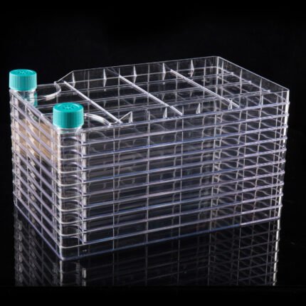 Nest BioFactory 10 Chamber, 1 Wide Plug Seal Cap + 1 Narrow Plug Seal Cap, Total culture area: 6335cm2, TC, Sterile, 1/pk, 6/cs (with 6 sterile wide vent caps and 6 sterile narrow vent caps included separately)