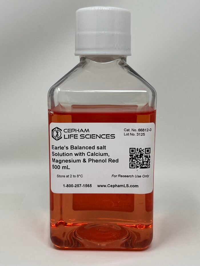 Earle?s Balanced Salt Solution (EBSS) with calcium, magnesium, and phenol red - Image 1