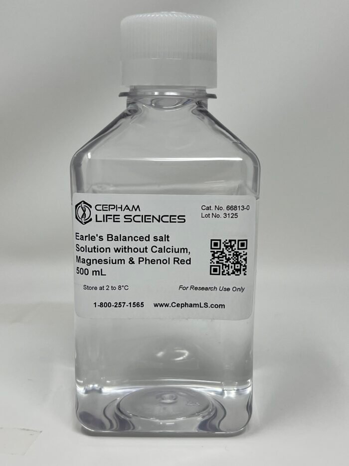 EBSS (Earle?s Balanced Salt Solution) without calcium, magnesium, and phenol red - Image 1