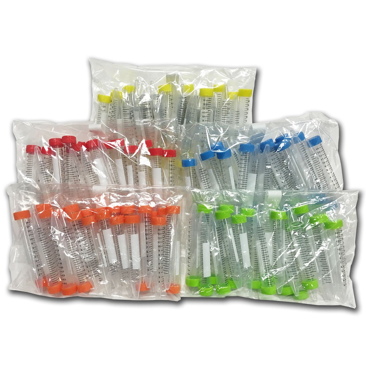 C2716.jpg Rainbow Cap Centrifuge Tube 15mL Bagged - Image 1